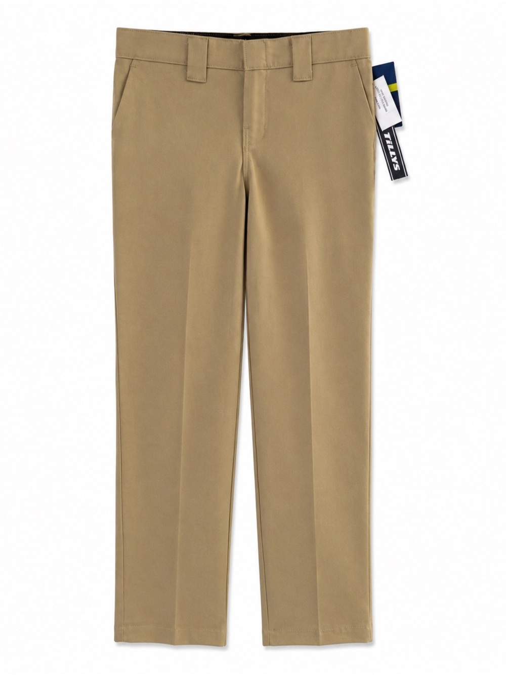 Dickies Boys Flex Slim Fit Khaki Pants Sz 12 NWT Tapered School Uniform